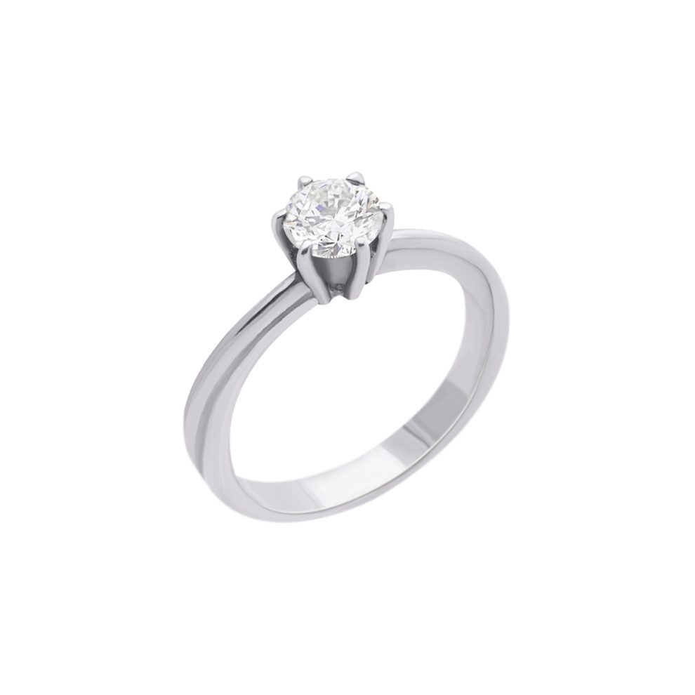 Sarah Kosta Joyas - Solitario en plata 950 con cristal ANPLCR1221_a