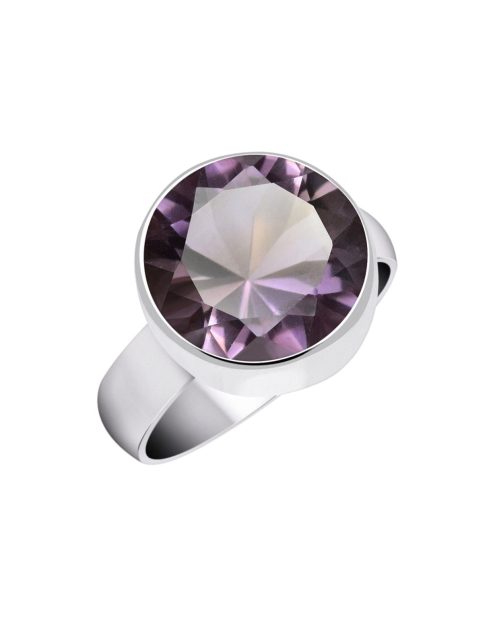 Amethyst ring in 950 silver
