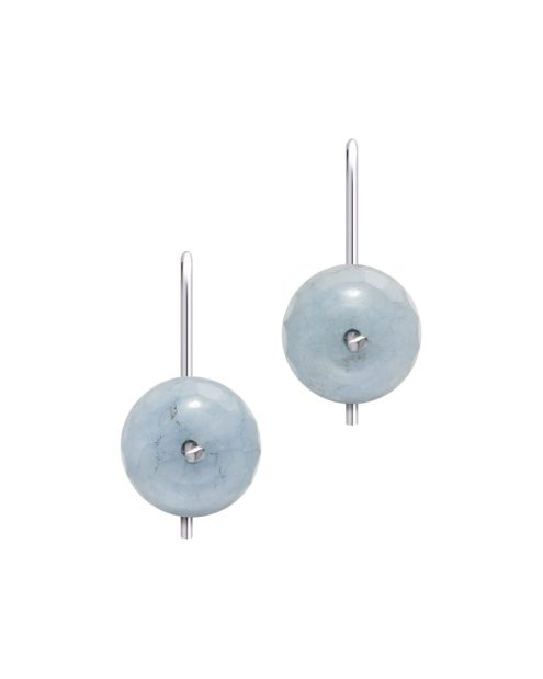 Chalcedony earrings in 950 silver