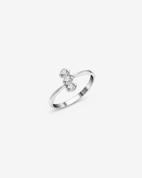 Anillo en plata 950 con cristales