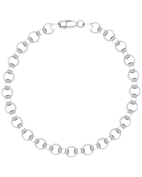 Sterling silver rolo bracelet