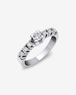 ANAUBR1549 Medio sin fin de brillantes y oro blanco 18k