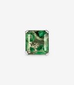 ANPLES1562 Anillo con piedra esmeralda raíz