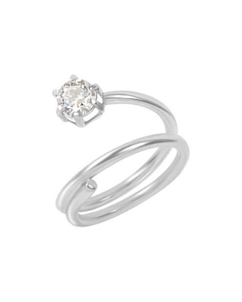 Anillo de 3 vueltas con cristal